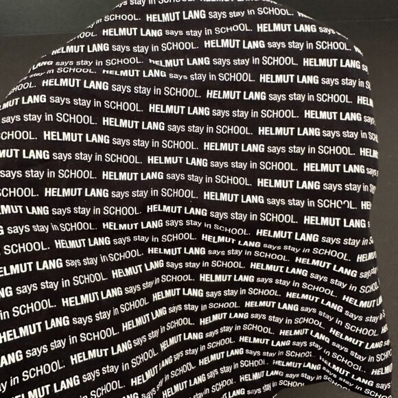 Helmut Lang Cotton Masherina Bandana Stay in School Print - Picture 3 of 3